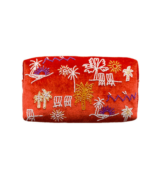 Tropez Makeup bag Orange Christina Milian - Oceanus Swimwear