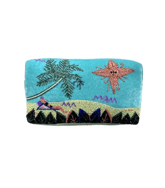 By the Ocean Makeup bag Blue Christina Milian - Oceanus Swimwear