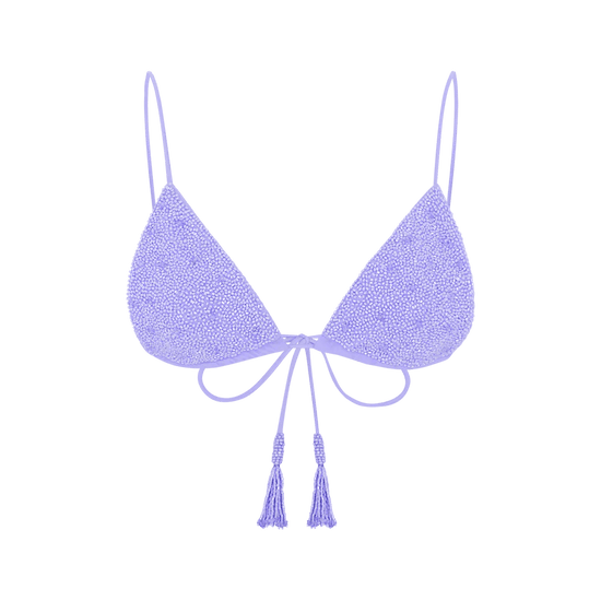 Nixie Triangle Shape Bikini Top Yellow - Oceanus Swimwear