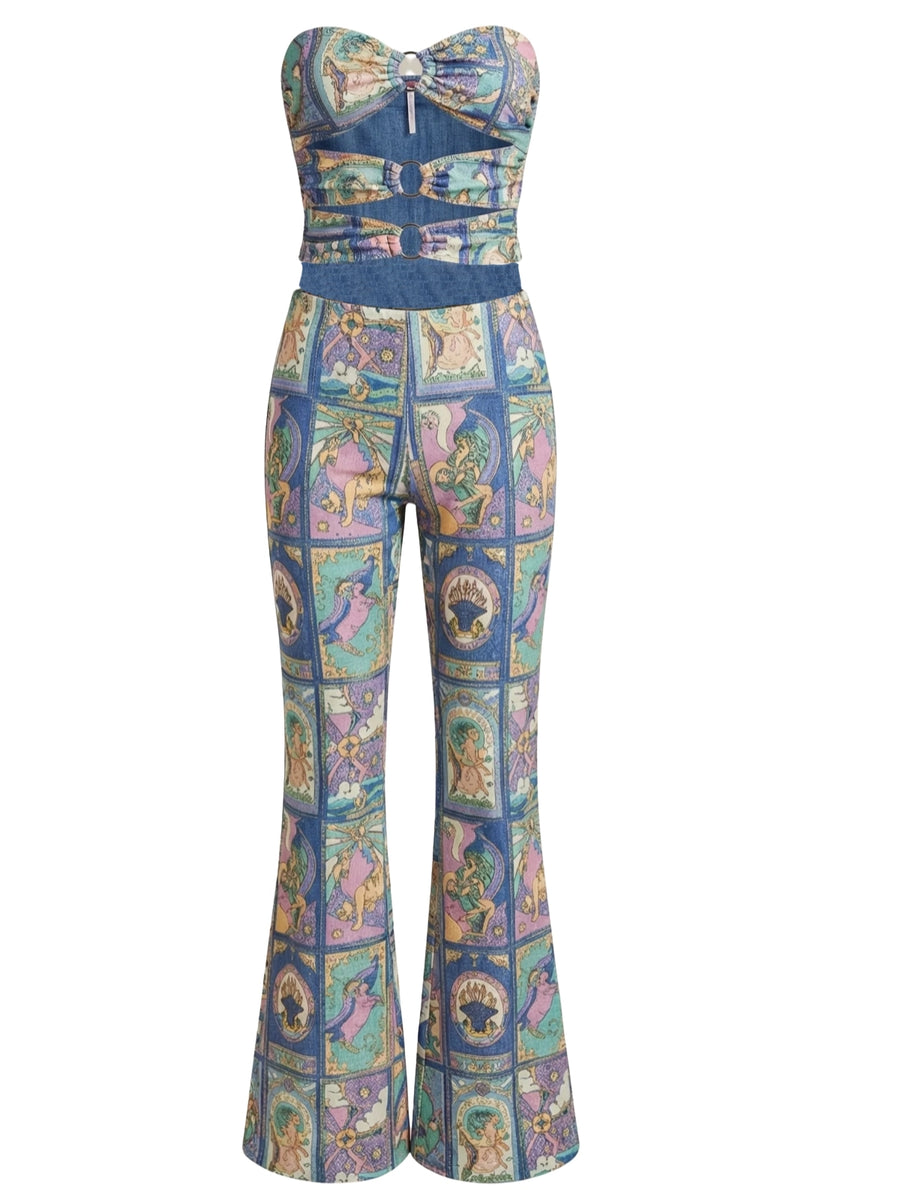 Eden Cut-out Flared Jumpsuit