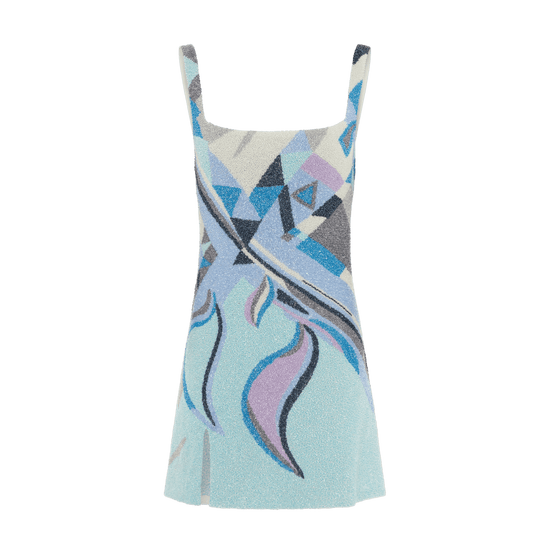 Sofia Hand Beaded Blue Party Dress - Oceanus Swimwear