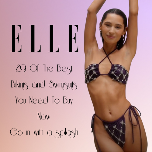 Violet Bikini featured in Elle - Oceanus Swimwear