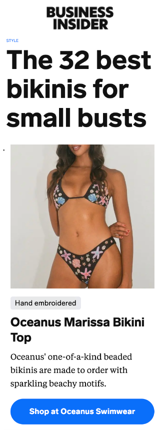 Business Insider - The 32 best bikinis for small busts