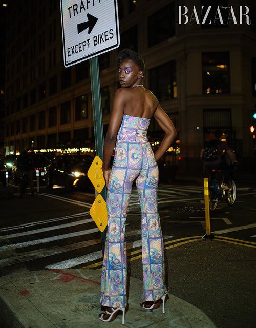 Harpers Bazaar: Aisatou Kebe effortlessly makes a statement through the artful embrace of her form-fit attire