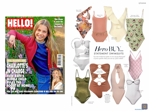 Hello Magazine - Statement Swimsuits and picks this month