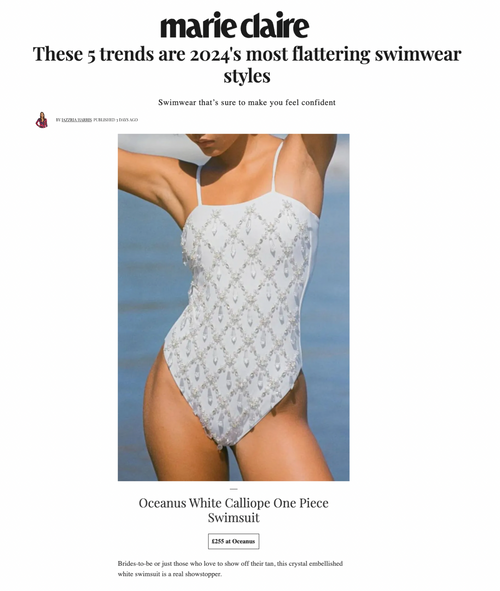 Marie Claire - These 5 trends are 2024's most flattering swimwear styles