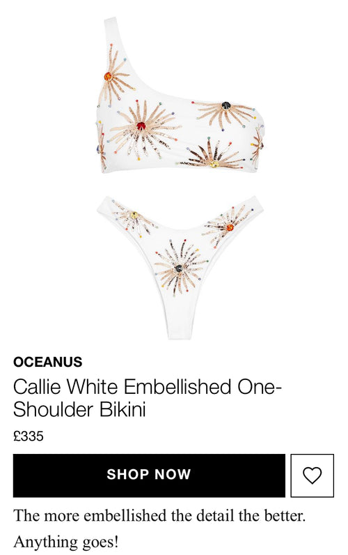 Callie bikini featured in WHO WHAT WEAR - Oceanus Swimwear