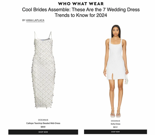 Who What Wear - Cool Brides Assemble: These Are the 7 Wedding Dress Trends to Know for 2024