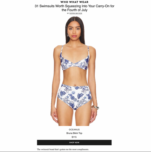 Who What Wear - 31 Swimsuits Worth Squeezing Into Your Carry-On for the Fourth of July