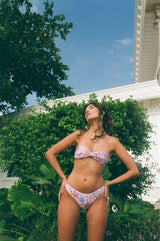 Quinn Clasp Closure Bikini Top Lilac - Oceanus Swimwear