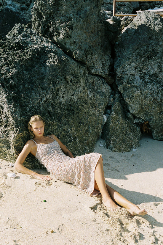 Calliope Luxury Crystal Maxi Party Dress