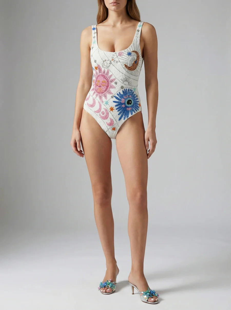 Celestial Star White Swimsuit