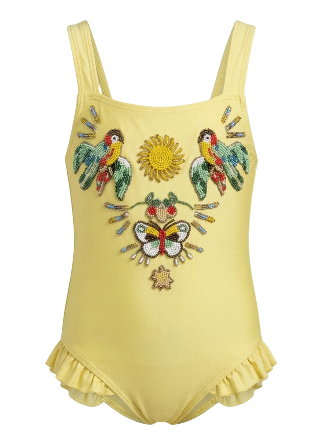 Sunshine Paradise Yellow Kids Swimsuit