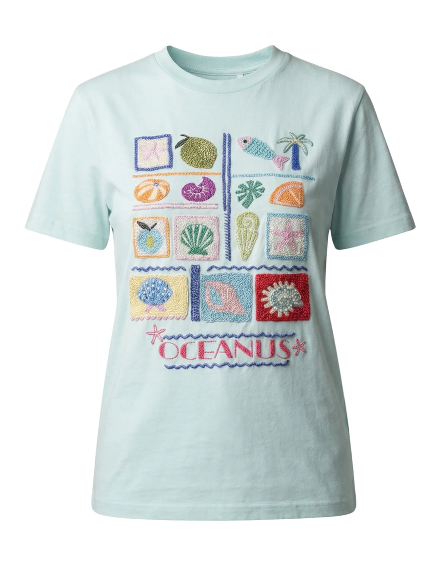 Plage Tee -Tshirt Beaded