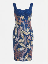 Starfish and Shell Navy Dress