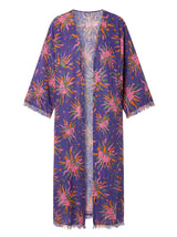 Kimono Blue Face Flower