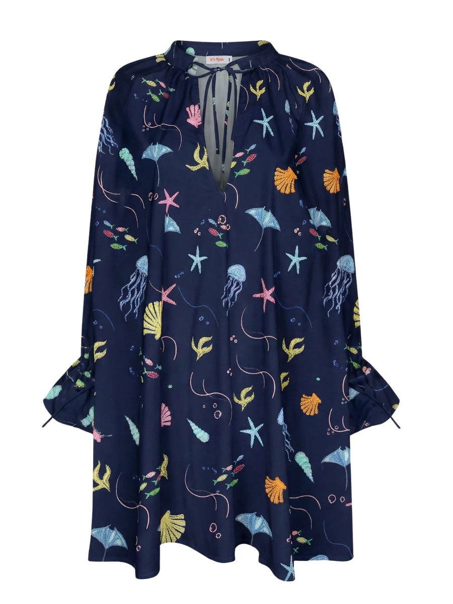 Oceanus x It's 9pm Margot Sealife Dress