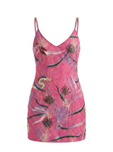Curve Reef Coral Mini Dress