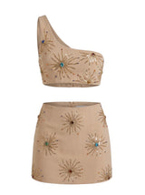 Callie Co-ord Top Light Brown