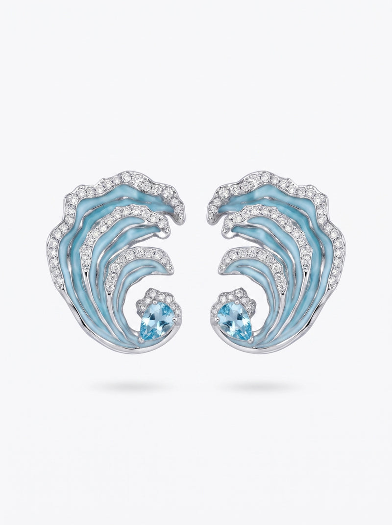 Blue Wave Earrings