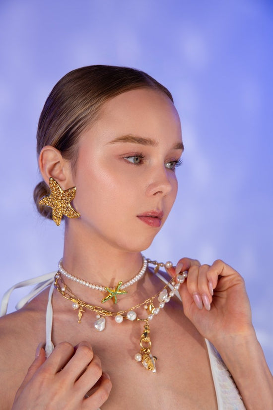 Pearl Prism Necklace - Oceanus Swimwear