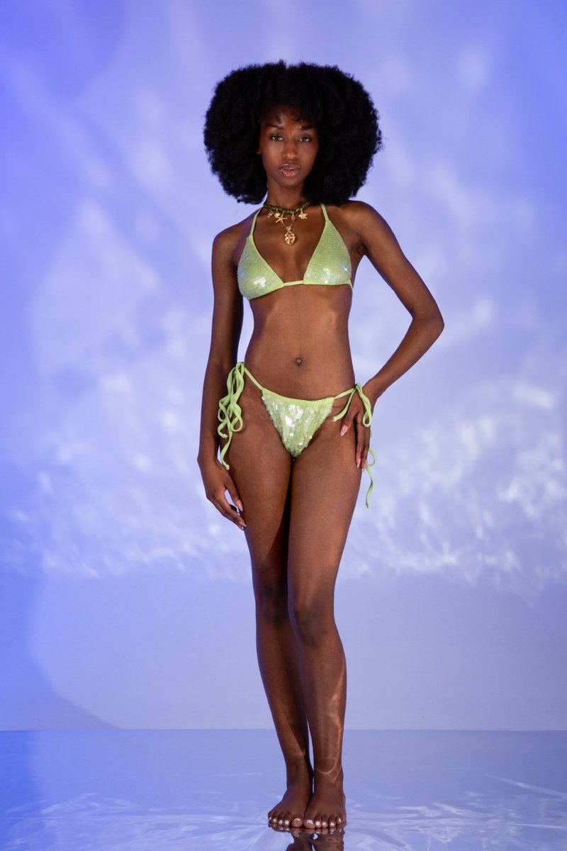 Sienna Sequin Bikini Bottom Multi Colour