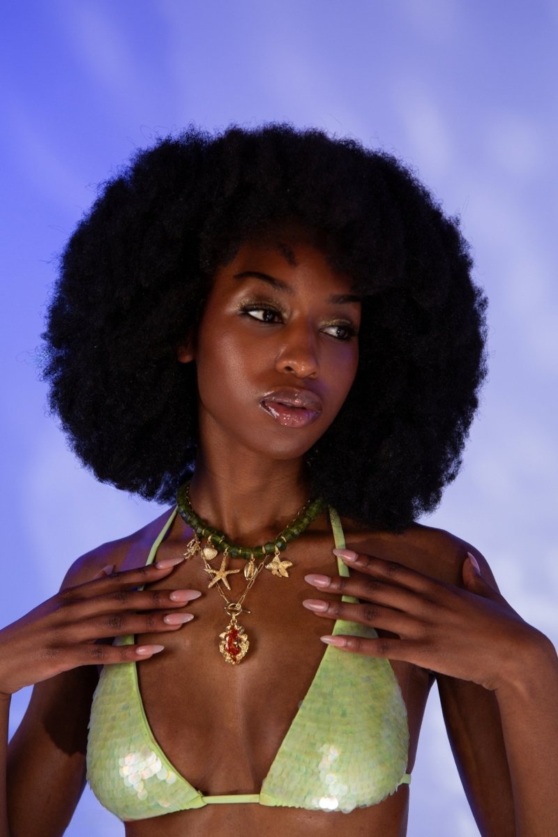 Meretrix Necklace in Green