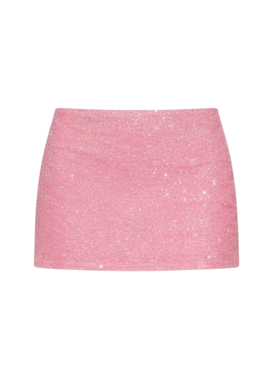 Marie Hand Beaded Premium Co-Ord Mini Skirt Multi Colour