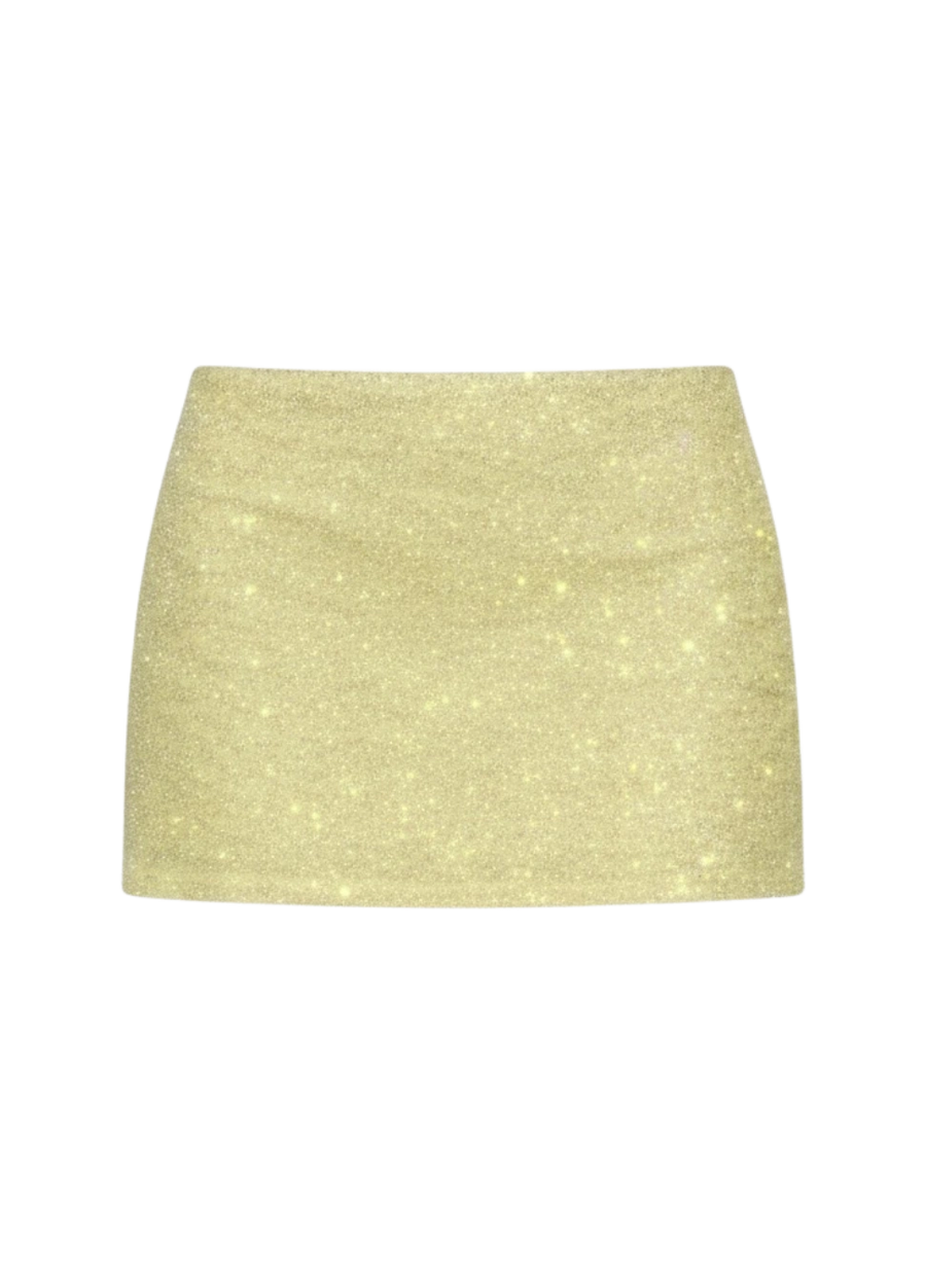 Marie Hand Beaded Premium Co-Ord Mini Skirt Multi Colour