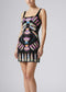 Oceanus x Zandra Rhodes Dreamy Dress Black