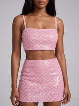 Mariposa Pink Co-ord Top