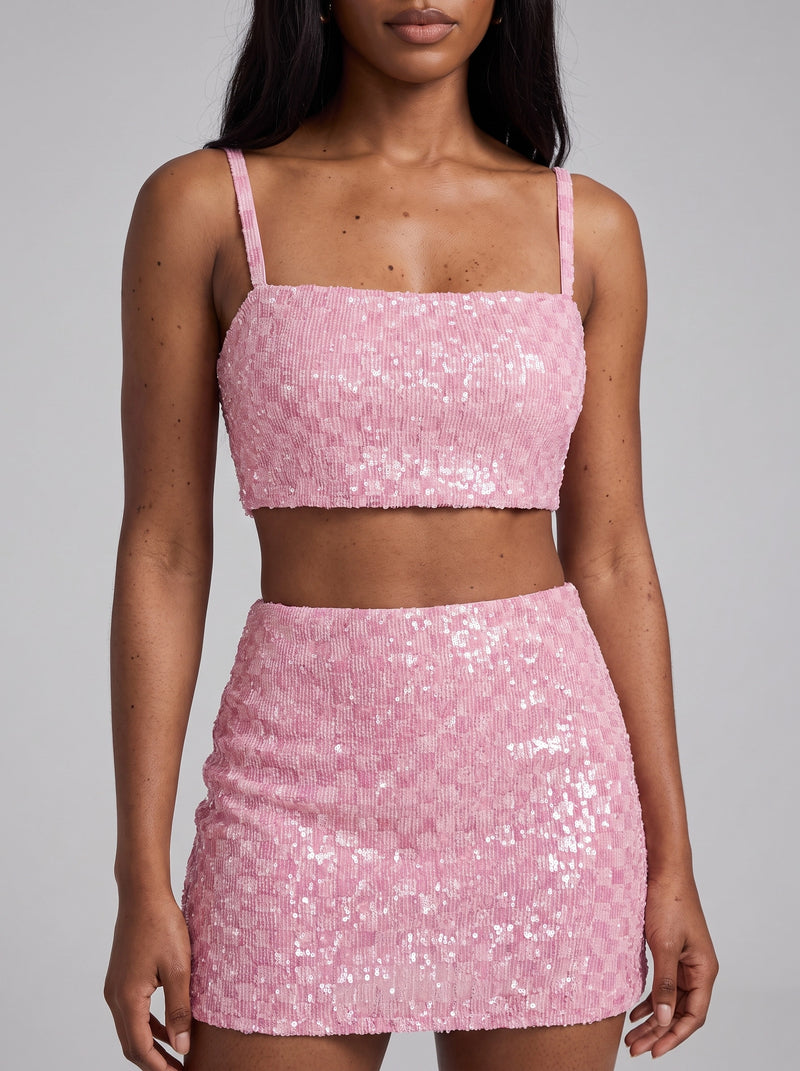 Mariposa Pink Co-ord Top