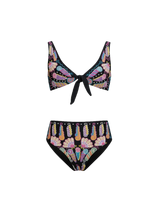 Oceanus x Zandra Rhodes Nebula Shell Bikini Bottom Black