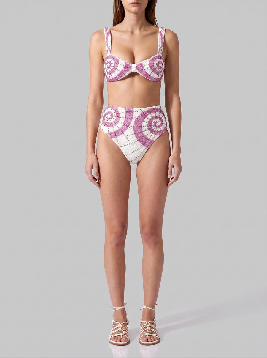 Mermaid's Kiss Pink Bikini Top