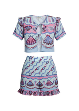 Blue Orabella Dream Top - Oceanus x Zandra Rhodes