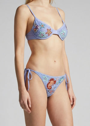 Hams Underwire Lilac Bikini Top