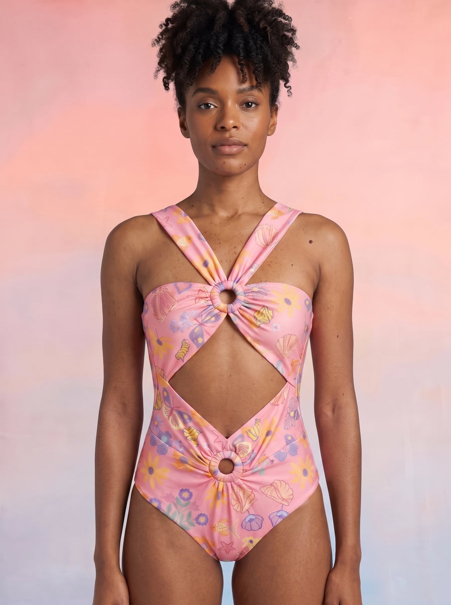 Pink Ocean Ring Swimsuit