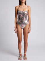 Sunface Swimsuit Silver Swimsuit