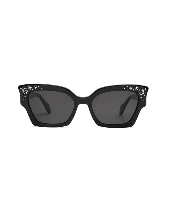 Oceanus x SOJOS Melody Sunglasses Black - Oceanus Swimwear