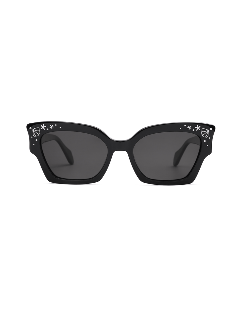 Oceanus x SOJOS Melody Sunglasses Black - Oceanus Swimwear