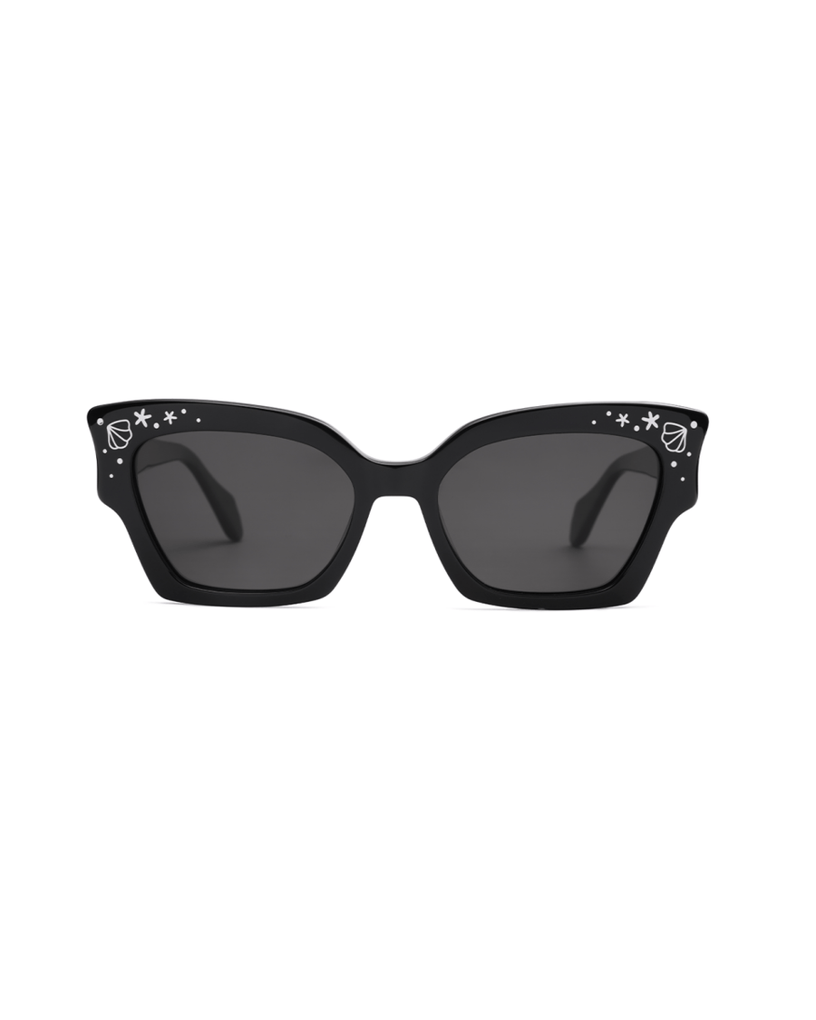Oceanus x SOJOS Melody Sunglasses Black - Oceanus Swimwear