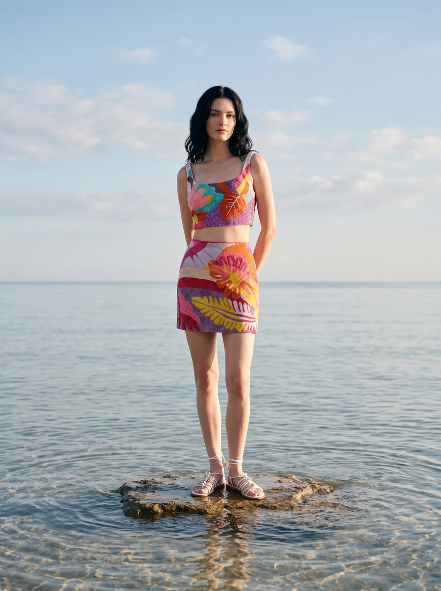 Soleil Multicolor Co-Ord Skirt