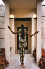 Tropica Black Gold Mesh Maxi Dress