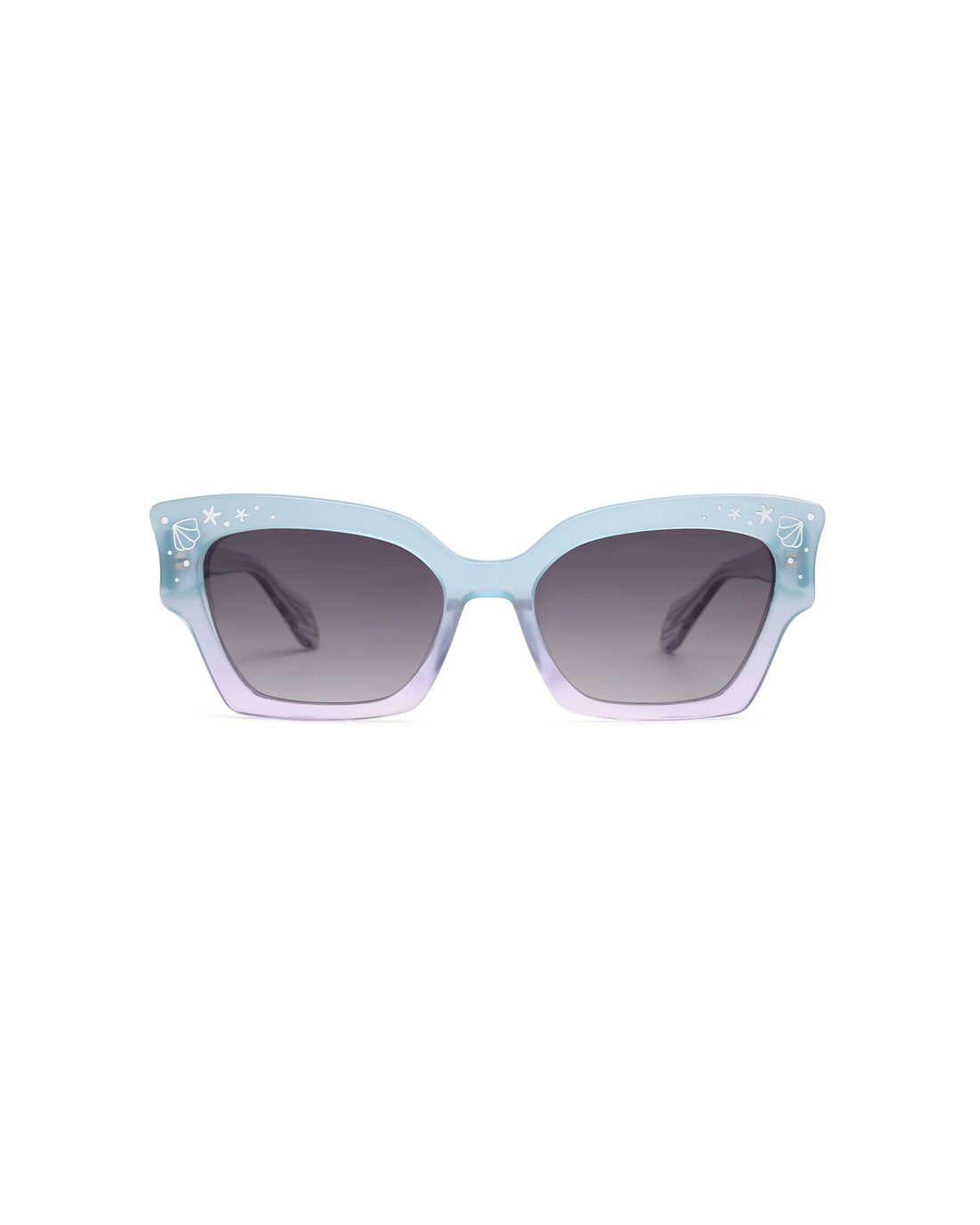 Oceanus x SOJOS Melody Sunglasses Blue
