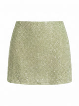 Marie Hand Beaded Premium Co-Ord Mini Skirt Multi Colour