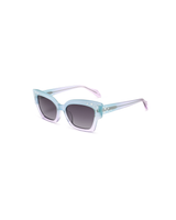 Oceanus x SOJOS Melody Sunglasses Blue