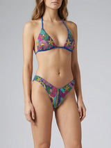 Talia Hand Embroidered Multi Colour Bikini Top