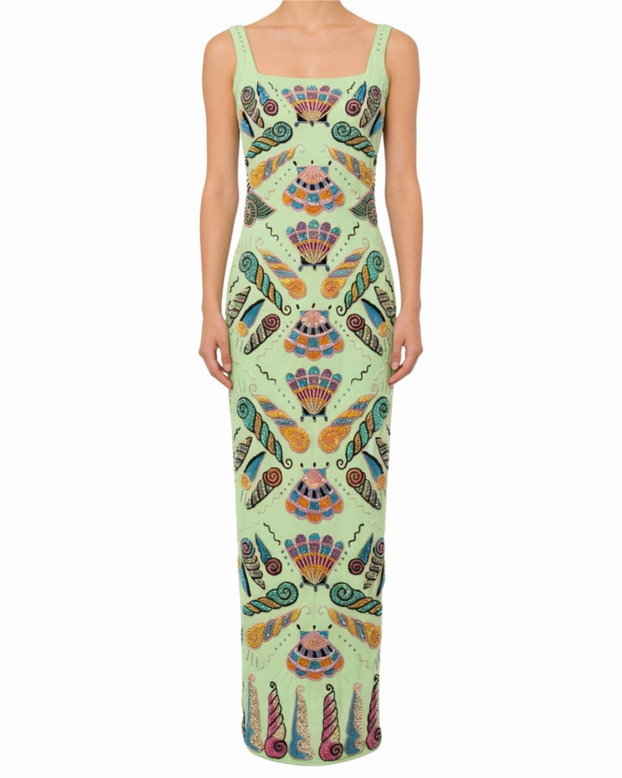 Dreamshell Maxi Dress - Green Mint