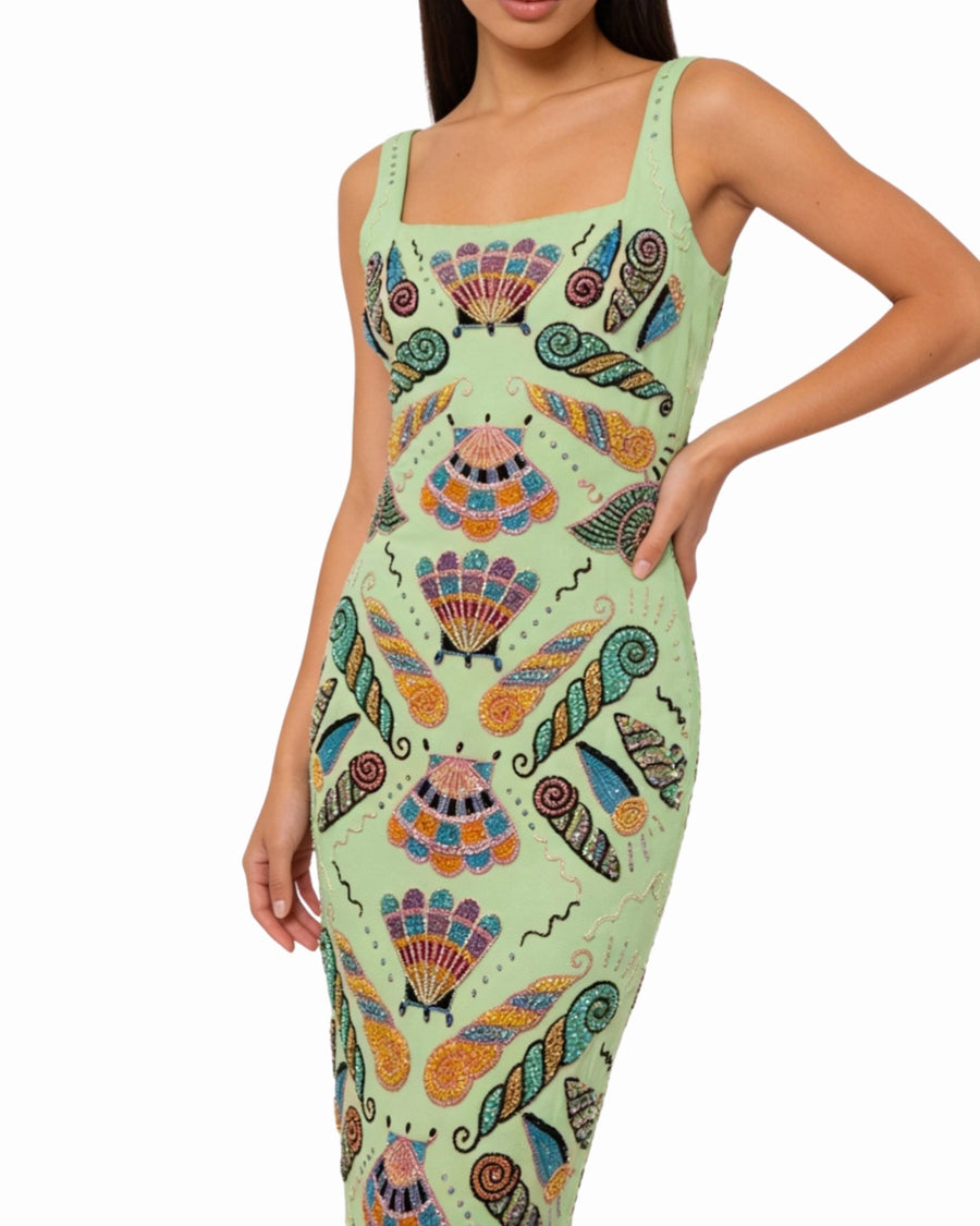 Dreamshell Maxi Dress - Green Mint