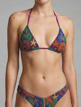 Talia Hand Embroidered Multi Colour Bikini Top